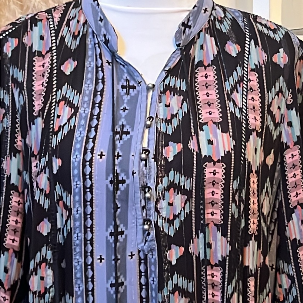 Anthropologie Holding Horses Winter Moon Tunic Flowy Boho Dress Size Medium - Picture 4 of 8